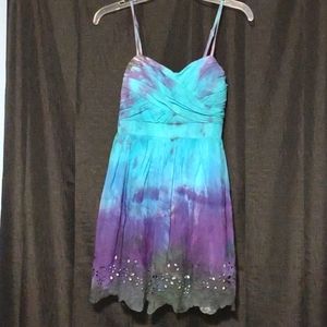 Tie dye summer dress S